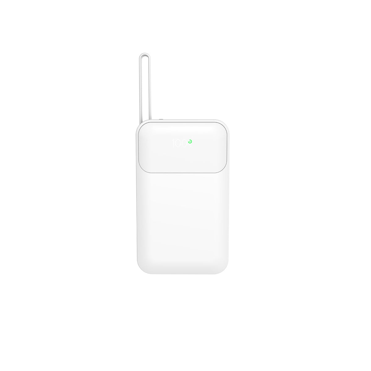 BNY 10000mAh Power Bank with Portable AC Charger & Built-in Cable