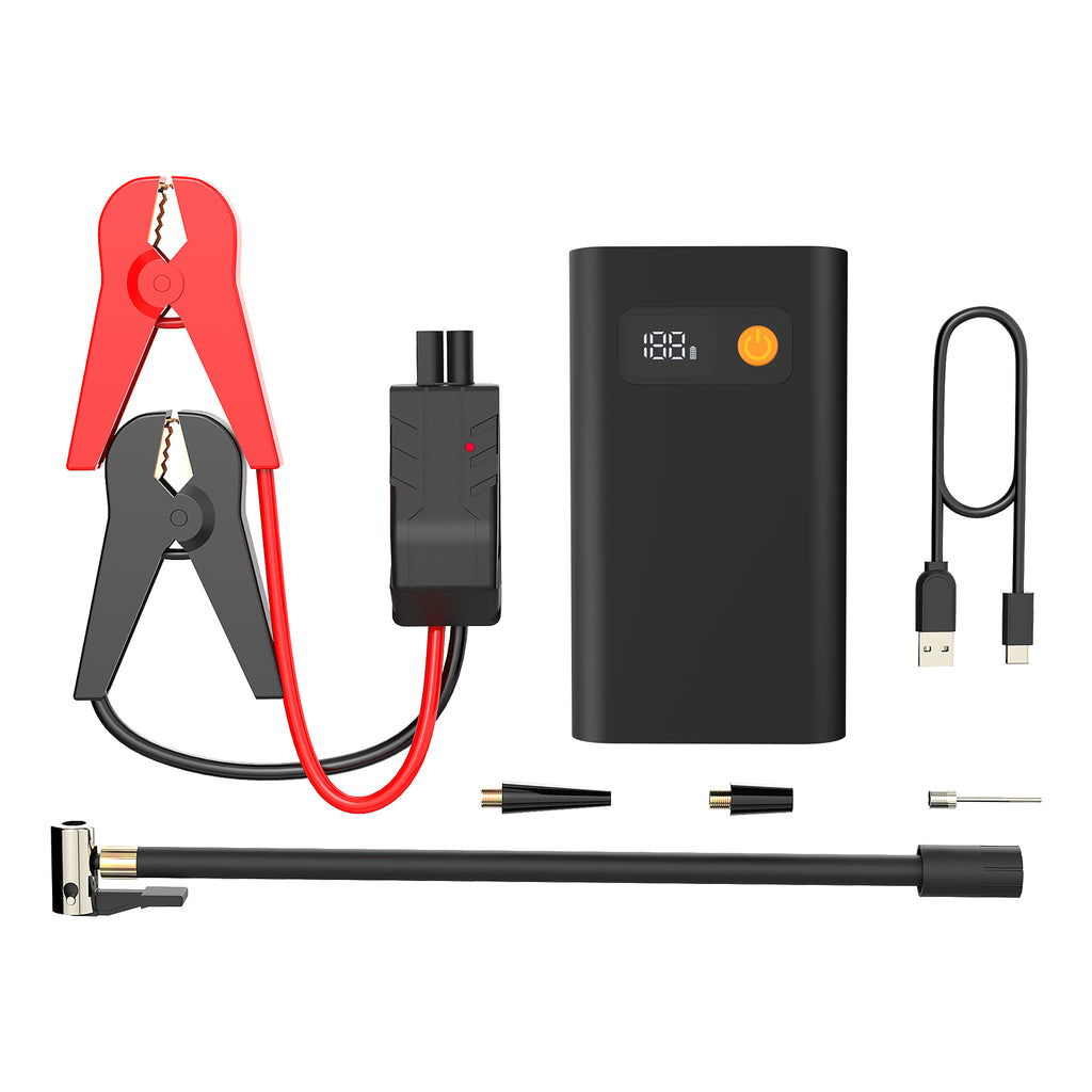 BNY for 18000mAh Battery 1200A Peak Jump Starter Quick Charger USB-C PD60W QC3.0