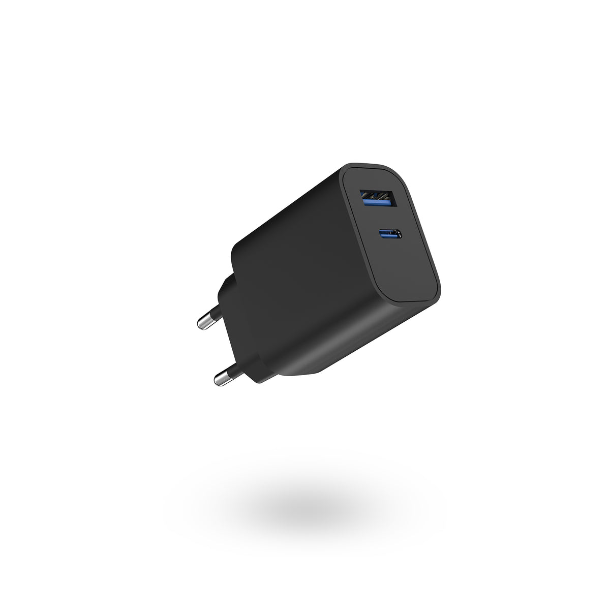 BNY for PD20W Wall Charger with 1×USB-C &  1×USB Quick Charging Adapter Portable