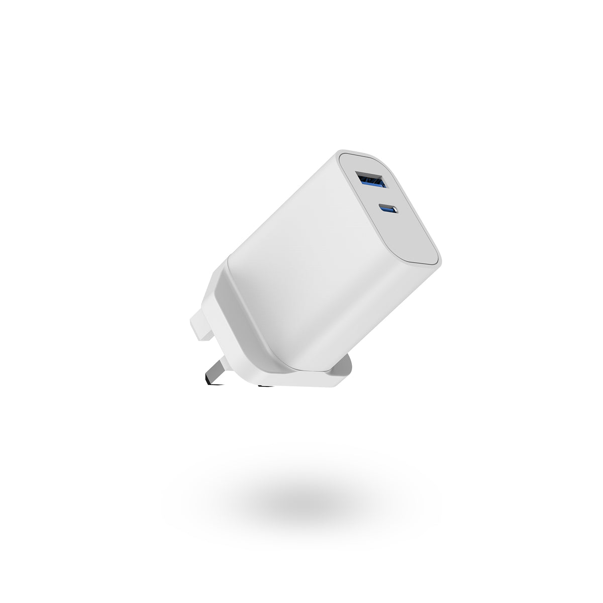 BNY for PD20W Wall Charger with 1×USB-C &  1×USB Quick Charging Adapter Portable