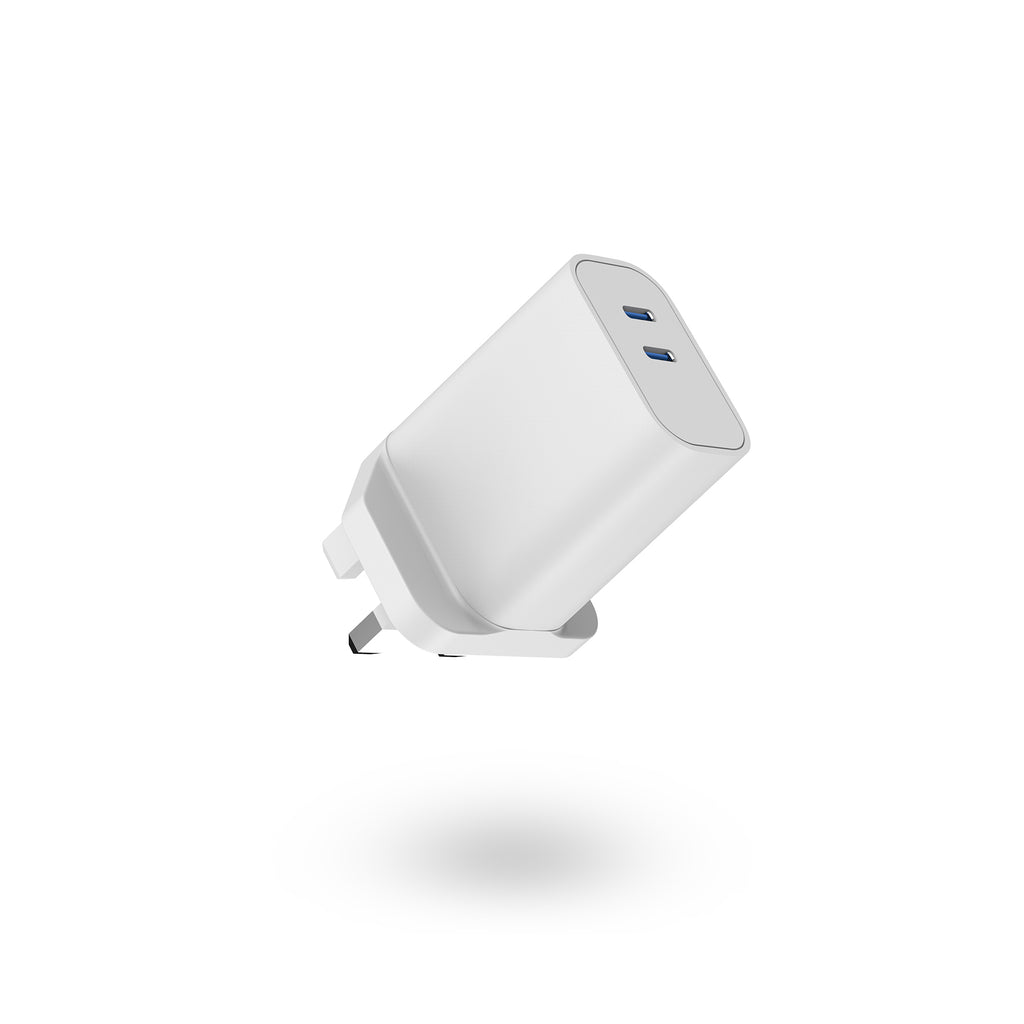 BNY for PD20W Wall Charger with 2×USB Quick Charging Adapter Portable
