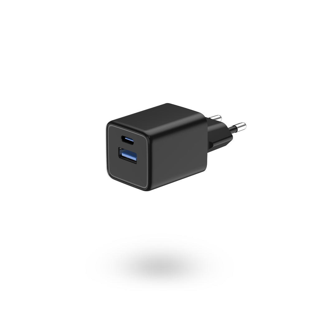 BNY for 35W+QC3.0 GaN Wall Charger with 1×USB-C & 1×USB Fast Charging Adapter Portable