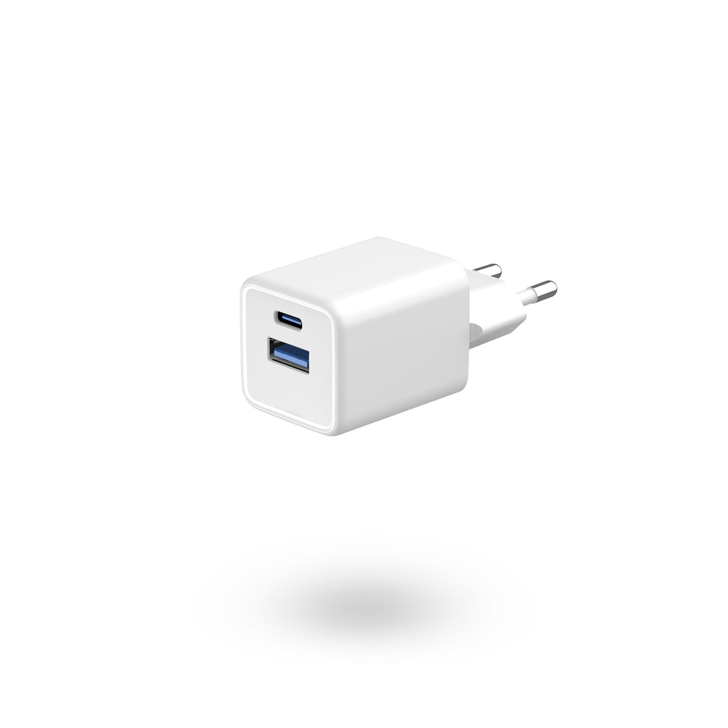 BNY for 35W+QC3.0 GaN Wall Charger with 1×USB-C & 1×USB Fast Charging Adapter Portable