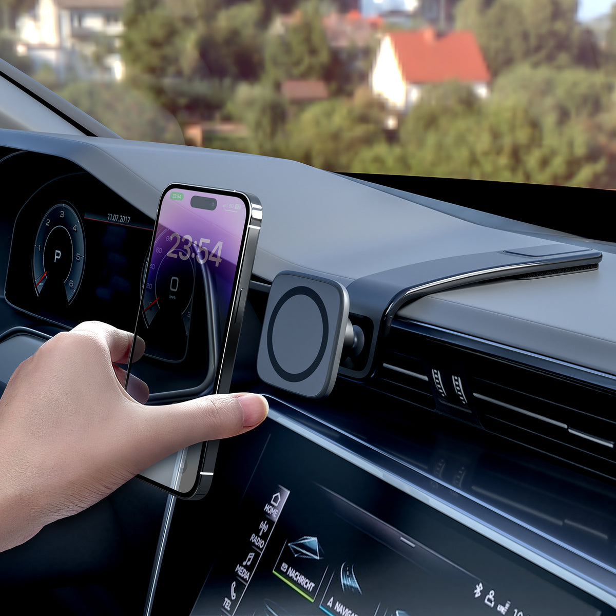 BNY of Wireless Charger Magnetic Mount with Magsafe Phone Holder