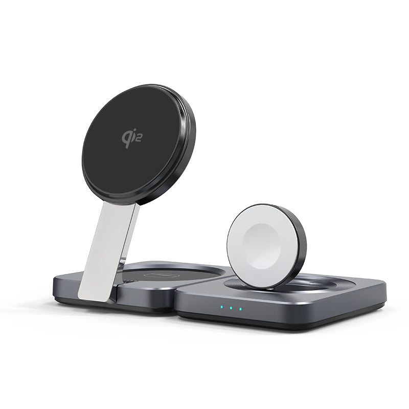 BNY Qi2.0 Foldable 3-in-1 Magnetic Wireless Charger